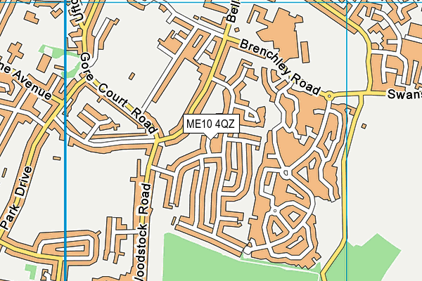 ME10 4QZ map - OS VectorMap District (Ordnance Survey)