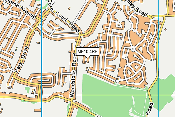 ME10 4RE map - OS VectorMap District (Ordnance Survey)