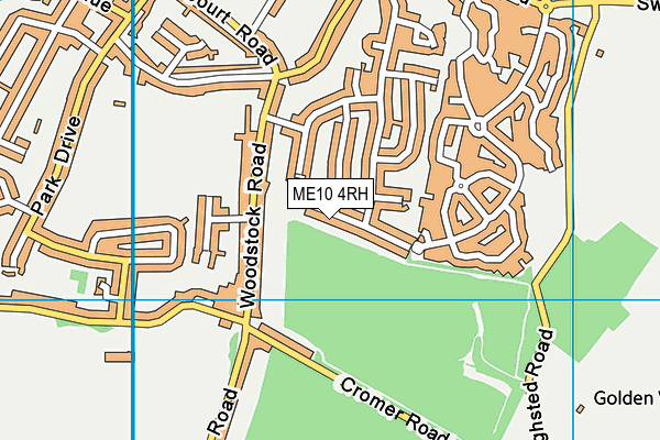 ME10 4RH map - OS VectorMap District (Ordnance Survey)