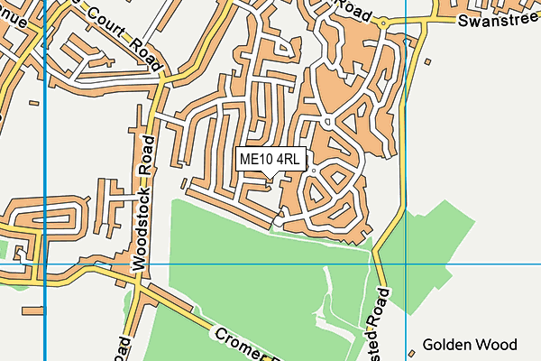 ME10 4RL map - OS VectorMap District (Ordnance Survey)