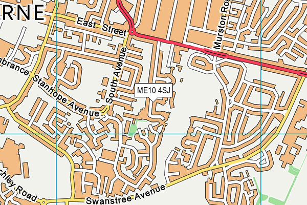 ME10 4SJ map - OS VectorMap District (Ordnance Survey)