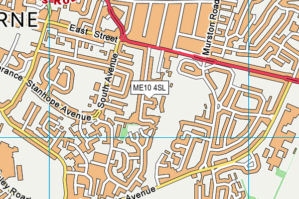 ME10 4SL map - OS VectorMap District (Ordnance Survey)