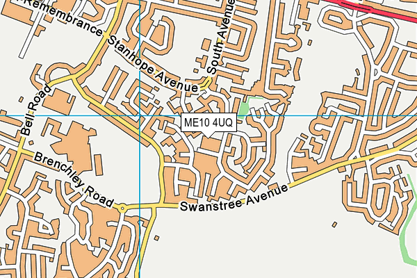 ME10 4UQ map - OS VectorMap District (Ordnance Survey)