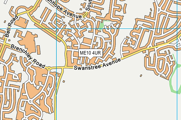 ME10 4UR map - OS VectorMap District (Ordnance Survey)