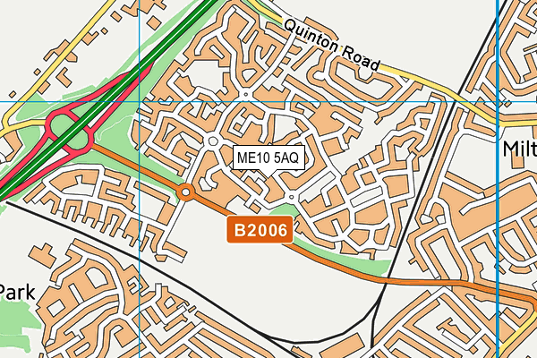 ME10 5AQ map - OS VectorMap District (Ordnance Survey)