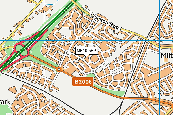 ME10 5BP map - OS VectorMap District (Ordnance Survey)