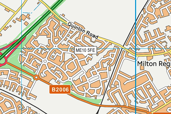 ME10 5FE map - OS VectorMap District (Ordnance Survey)