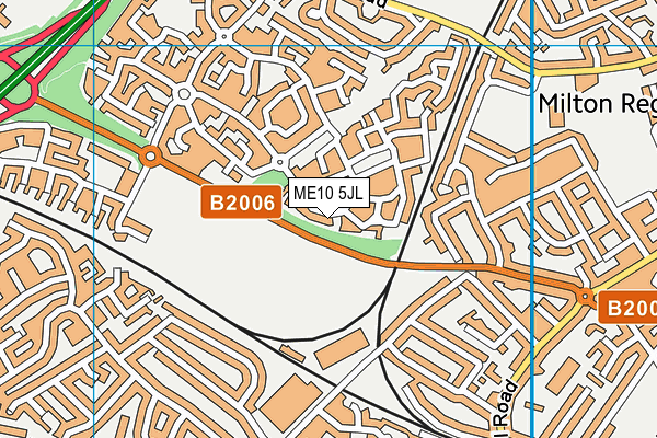 ME10 5JL map - OS VectorMap District (Ordnance Survey)