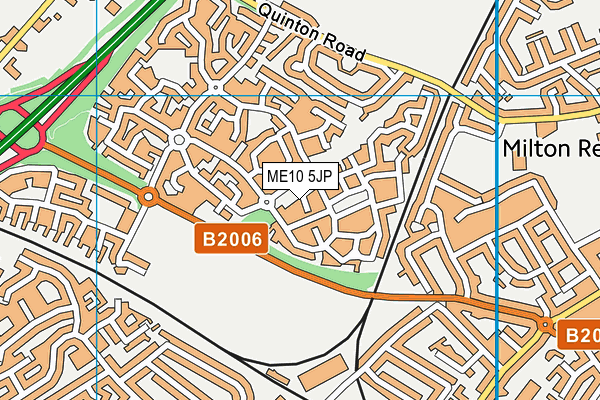 ME10 5JP map - OS VectorMap District (Ordnance Survey)
