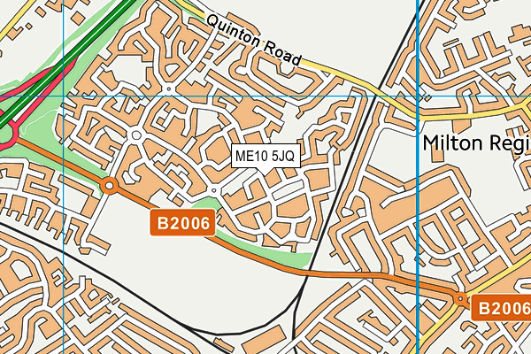 ME10 5JQ map - OS VectorMap District (Ordnance Survey)