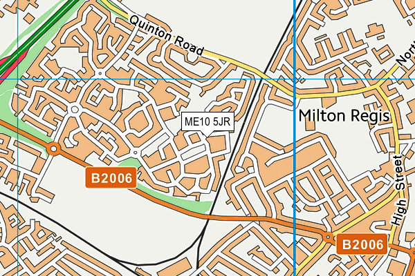 ME10 5JR map - OS VectorMap District (Ordnance Survey)