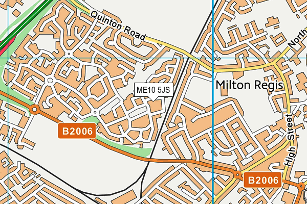 ME10 5JS map - OS VectorMap District (Ordnance Survey)