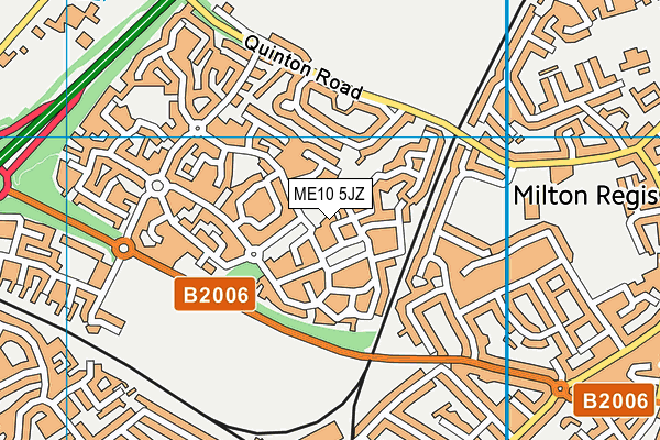 ME10 5JZ map - OS VectorMap District (Ordnance Survey)