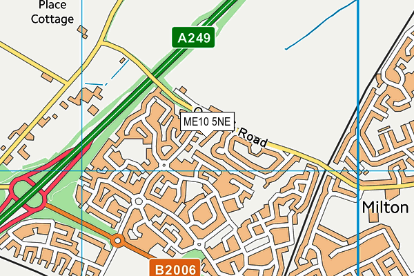 ME10 5NE map - OS VectorMap District (Ordnance Survey)