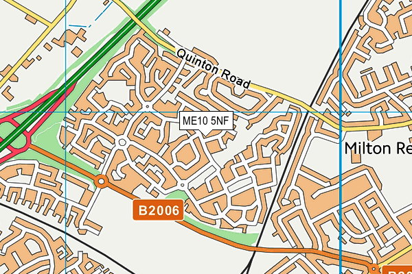 ME10 5NF map - OS VectorMap District (Ordnance Survey)