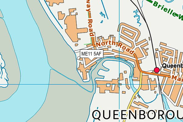 Map of QUEENBOROUGH HARBOUR TRUST C.I.C. at district scale