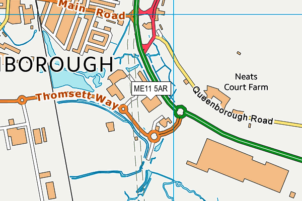 Snap Fitness (Neats Court) map (ME11 5AR) - OS VectorMap District (Ordnance Survey)