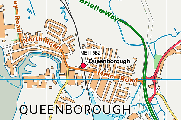 ME11 5BZ map - OS VectorMap District (Ordnance Survey)