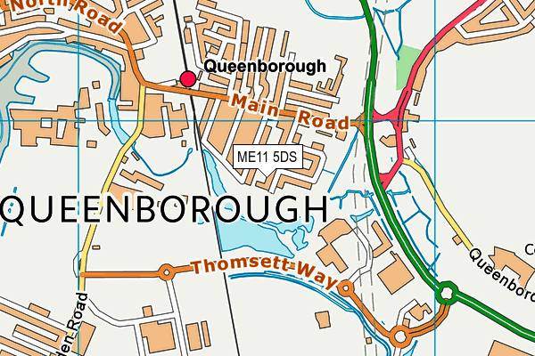 ME11 5DS map - OS VectorMap District (Ordnance Survey)