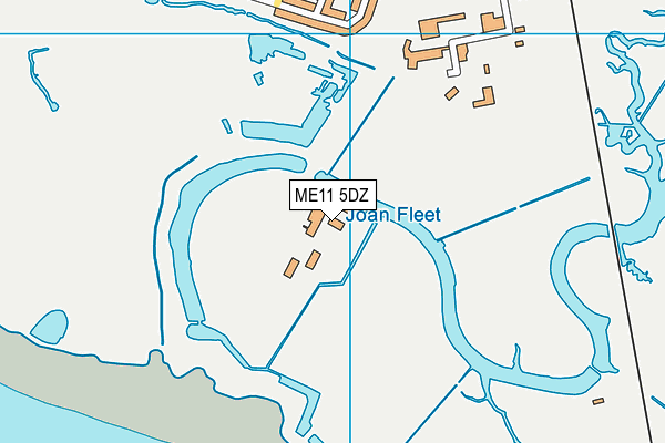 ME11 5DZ map - OS VectorMap District (Ordnance Survey)