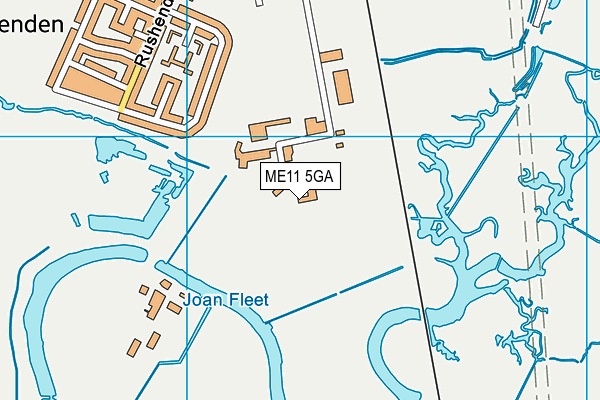 ME11 5GA map - OS VectorMap District (Ordnance Survey)