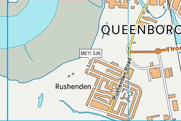 ME11 5JN map - OS VectorMap District (Ordnance Survey)