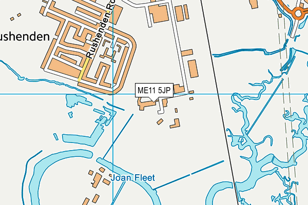 ME11 5JP map - OS VectorMap District (Ordnance Survey)