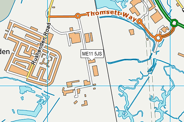 ME11 5JS map - OS VectorMap District (Ordnance Survey)