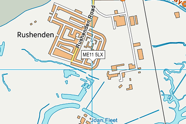 ME11 5LX map - OS VectorMap District (Ordnance Survey)