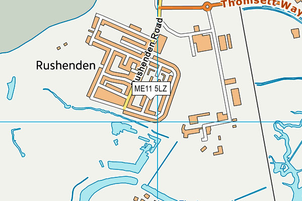 ME11 5LZ map - OS VectorMap District (Ordnance Survey)