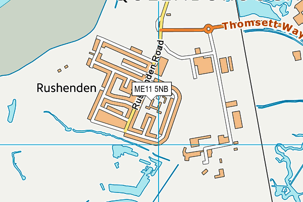 ME11 5NB map - OS VectorMap District (Ordnance Survey)