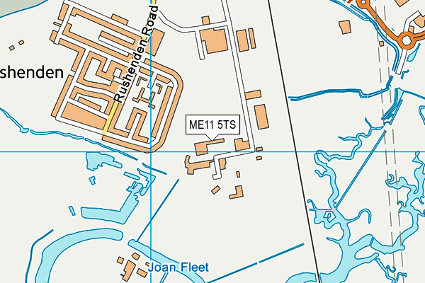 ME11 5TS map - OS VectorMap District (Ordnance Survey)