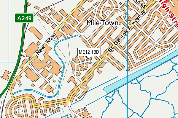 ME12 1BD map - OS VectorMap District (Ordnance Survey)