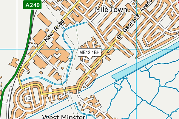 ME12 1BH map - OS VectorMap District (Ordnance Survey)