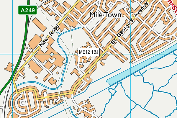 ME12 1BJ map - OS VectorMap District (Ordnance Survey)