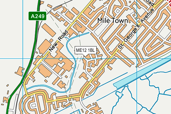 ME12 1BL map - OS VectorMap District (Ordnance Survey)