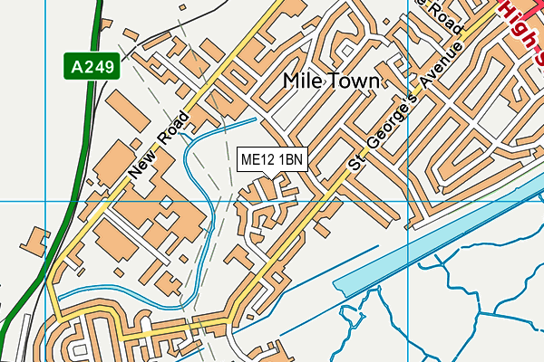 ME12 1BN map - OS VectorMap District (Ordnance Survey)