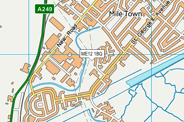 ME12 1BQ map - OS VectorMap District (Ordnance Survey)