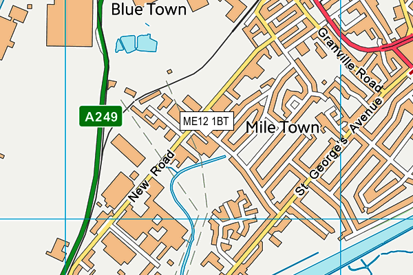 ME12 1BT map - OS VectorMap District (Ordnance Survey)