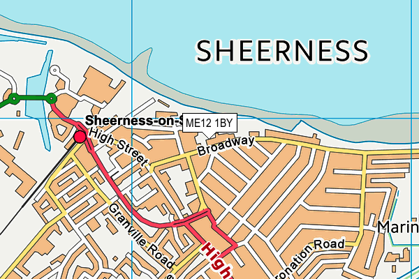 ME12 1BY map - OS VectorMap District (Ordnance Survey)