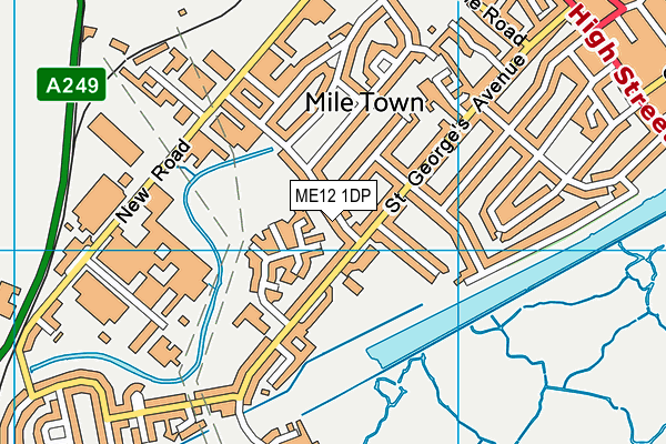 ME12 1DP map - OS VectorMap District (Ordnance Survey)