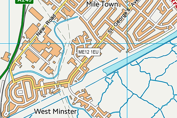 ME12 1EU map - OS VectorMap District (Ordnance Survey)