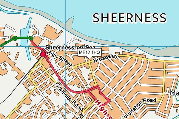 ME12 1HQ map - OS VectorMap District (Ordnance Survey)