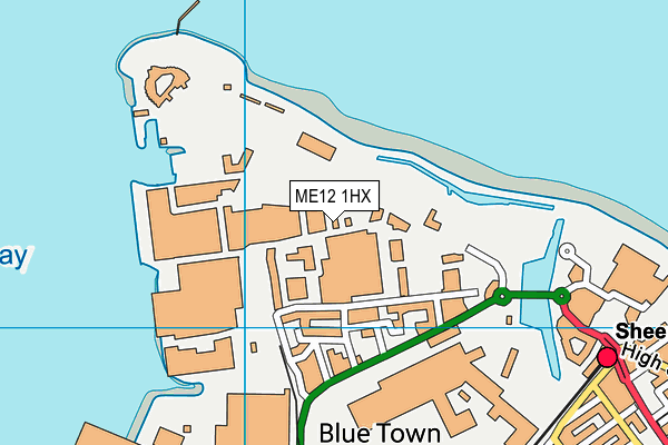 ME12 1HX map - OS VectorMap District (Ordnance Survey)