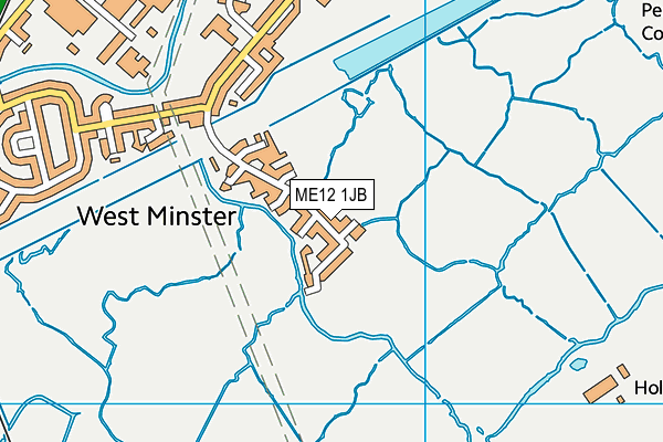 ME12 1JB map - OS VectorMap District (Ordnance Survey)