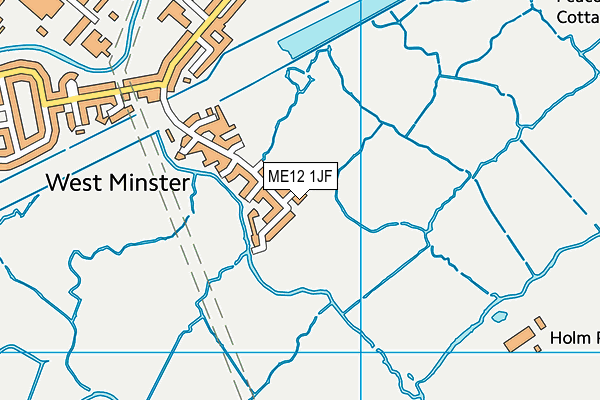 ME12 1JF map - OS VectorMap District (Ordnance Survey)