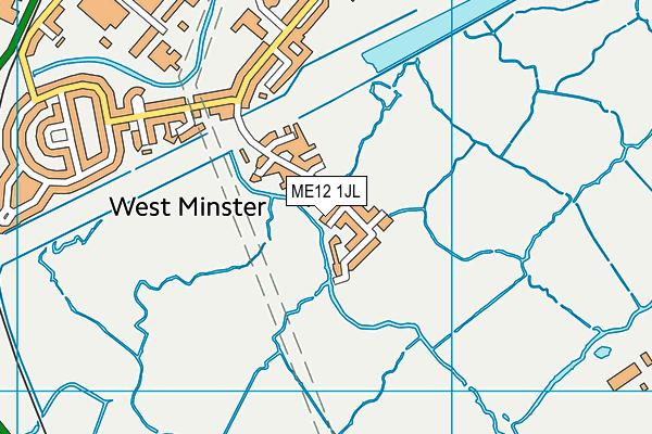 ME12 1JL map - OS VectorMap District (Ordnance Survey)