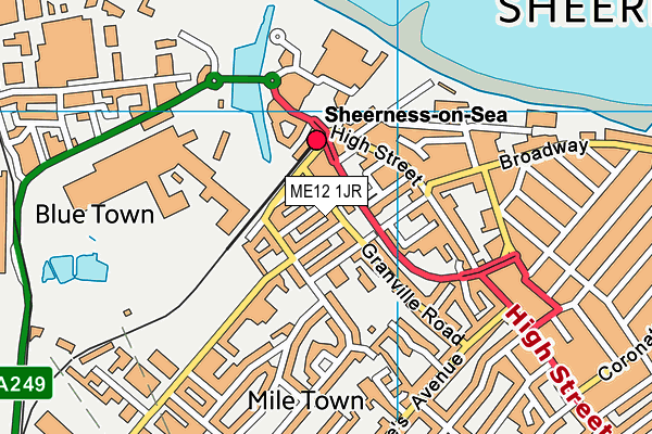 ME12 1JR map - OS VectorMap District (Ordnance Survey)