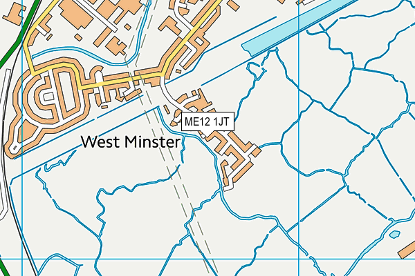 ME12 1JT map - OS VectorMap District (Ordnance Survey)