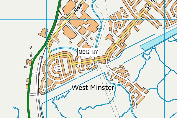 ME12 1JY map - OS VectorMap District (Ordnance Survey)
